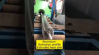 When Aluminum Extrusion Profile Comes Out From The Extrusion Machinealuminum extrusionline [upl. by Ardnala]