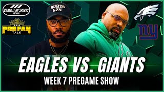 Eagles vs Giants Pre Game Show Saquon Returns To Met Life [upl. by Gaves]