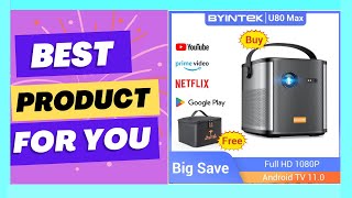 BYINTEK U80 Max Projector 3D 4K Cinema Android [upl. by Cordalia]