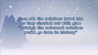 Gene Autry  Rudolph the red nosed reindeer lyrics [upl. by Eremihc]