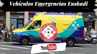 Ambulancia UVI Móvil de Osakidetza acudiendo a un aviso [upl. by Asik]