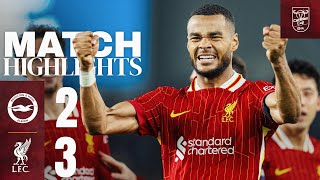 BRILLIANT Gakpo Double amp Diaz Goal Brighton 23 Liverpool  Carabao Cup Highlights [upl. by Moguel634]