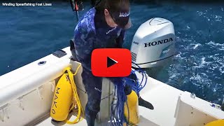 Winding Spearfishing Float Lines [upl. by Cobbie711]