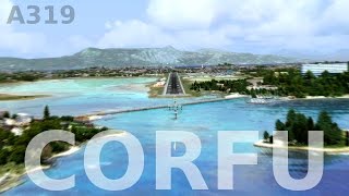 FSX CORFU APPROACH amp LANDING NEW SCENERY [upl. by Derfliw371]