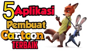 5  aplikasi pembuat kartun di android  cara membuat film kartun di android [upl. by Eniagrom]