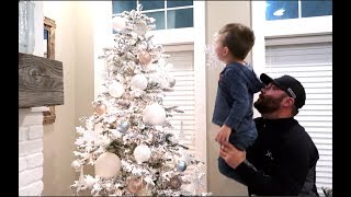 Decorating The Christmas Tree Vlogmas Day2 [upl. by Menashem85]