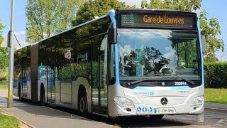 FHD Voyage entre Mairie de Marly la Ville et Gare de Louvres sur la ligne R1 [upl. by Nalced]