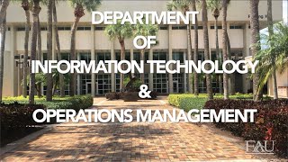 FAU ITOM Department Overview [upl. by Lind]