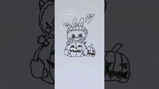 Labubu💙 🎃👻 ukulele music song christmas cover drawing poppyfnf art doodle [upl. by Ydde]