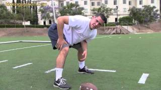 How to Long Snap a football Field Goals  Punts [upl. by Nedia231]