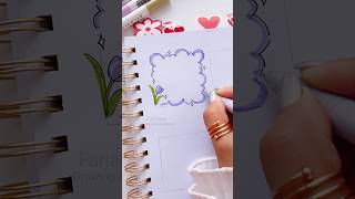 ♡ PAPER NOTES DOODLE  Draw Frame doodles for your planner  Bullet journal art [upl. by Ferriter]