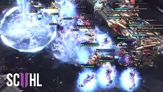 THE PERFECT DEFENSE  Starcraft 2 Showtime vs Dark [upl. by Lowenstern]