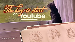 How to Start an Art Youtube Channel from 0 ★ 7 Honest Tips for Artists 🌱 My First video  Ep 1 [upl. by Isabea]