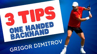 3 Important Tips for a better backhand [upl. by Lynus]