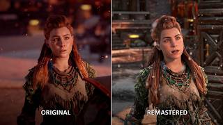 Horizon Zero Dawn Original vs Remastered  Graphics Comparison PS4 vs PS5 [upl. by Ahsika]