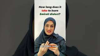 How long does take to learn Arabic language Emirati dialect [upl. by Ettevy]