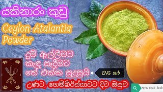 යකිනාරං කුඩු  Atalantia Ceylanica  යකි නාරං  NDS Cook Book [upl. by Ayortal]