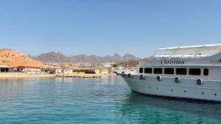 VLOG Tiran Island Snorkeling Trip by boat from Sharm El Sheikh Snorkeling Egypt [upl. by Oirretna]