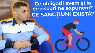 Mersul cu BICICLETA în TRAFIC🚴 Ce REGULI trebuie să RESPECTĂM  ❌ BRIGADA RUTIERĂ ne explică 🚔 [upl. by Mcgaw]