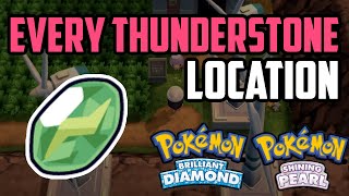 Where to Find Thunderstone  Pokémon Brilliant Diamond amp Shining Pearl All Methods [upl. by Inalak]