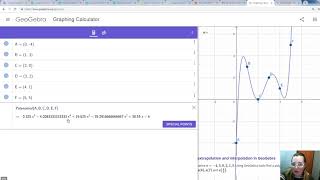 Fitting a polynomial with GeoGebra  Algebraic Calculus One  Anna Tomskova [upl. by Kristianson]