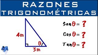 Razones trigonométricas de un ángulo  Ejemplo 2 [upl. by Odranoel]