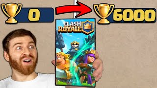 Clash Royale 0 to 6000 Trophies in ONLY 10 HOURS on New Account [upl. by Leslie]