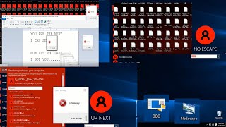 Trying Noescapeexe and 000exe same time in Windows 10 1507 [upl. by Nodnarbal414]