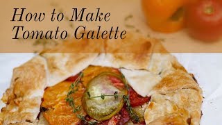 How to Make Tomato Galette  Cara Di Falco  Caras Cucina [upl. by Ahsetan854]