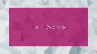 Terri Gaines  appearance [upl. by Anaeel]