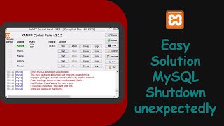 Solved Error MySQL Shutdown unexpectedly on Xampp [upl. by Babb]