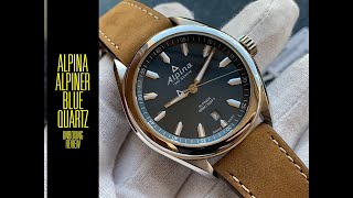 Alpina Alpiner Blue Quartz Swiss Made AL240NS4E6 Watch  Unboxing e Review  Valjoux Relogios [upl. by Jessamyn230]