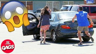 Crazy Car Pranks  Just For Laughs Gags [upl. by Kanor]