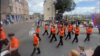 Prince of Orange Flute Band Provincial Grand Black chapter of Scotland parade Ayr 10thAugust 2024 [upl. by Mauer]