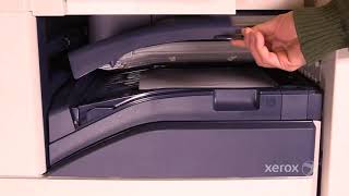 Xerox® AltaLink® C8070 Family Clearing a Paper Jam in the H Transport No Audio [upl. by Gintz]