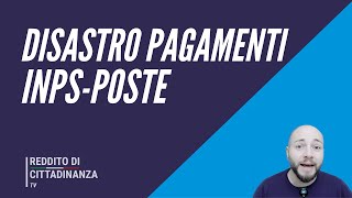 DISASTRO PAGAMENTI INPSPOSTEritardi rinnovi e nuovi reddito di cittadinanza assegni temporanei [upl. by Eenahpets565]