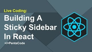 Building A Sticky Sidebar In React 13 [upl. by Tollman670]