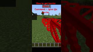 How to get barrier block in Minecraft shorts ytshorts [upl. by Ydnys]