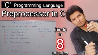 Preprocessor in C hindi  C preprocessor directives macro substitution file inclusion C program [upl. by Ardelia]