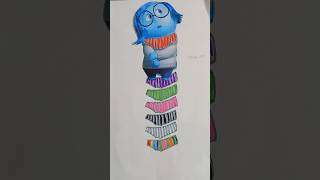 which colour is perfect sweater 😂 Sadness viralvideo insideout2 part4 art drwing shortvideo [upl. by Anailli]