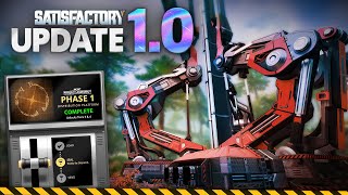 SATISFACTORY 10 IS HERE  Completing Phase 1  Lets Play 🔴 Satisfactory LIVE [upl. by Ssecnirp633]