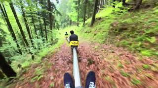 4K Summer toboggan run Hallein  Alpine Slide in SALZBURG AUSTRIA [upl. by Niasuh]