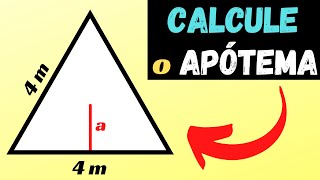 🔥Como Calcular o Apótema de um Triângulo Equilátero  Matemática Básica [upl. by Mathilde]