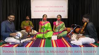 Carnatic Vocal Rendition by Anahita and Apoorva at Poona Sangeetha Sabha Pune [upl. by Gnas]