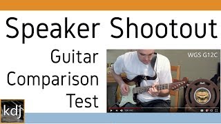 Speaker Shootout  Guitar Comparison Test  WGS Weber Jensen [upl. by Mourant825]