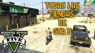 Localización de todas las tiendas GTA V 2023 [upl. by Drucill]