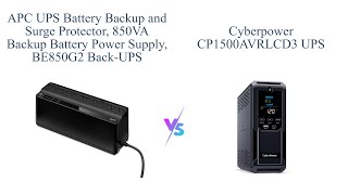 APC BE850G2 vs CyberPower CP1500AVRLCD3 🥇  UPS Comparison [upl. by Aneehsak]