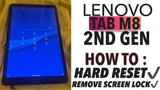 Lenovo Tab M8 2ND GEN TB8505F  How To Hard Reset Factory Reset  Forgot Screen Lock Password [upl. by Hairehcaz459]