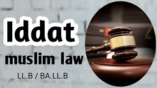 Iddat in Muslim law [upl. by Attenad742]