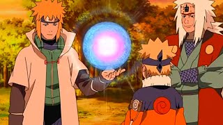 Minato taught Naruto how to make a big rasengan Sub Indo [upl. by Onaicul]